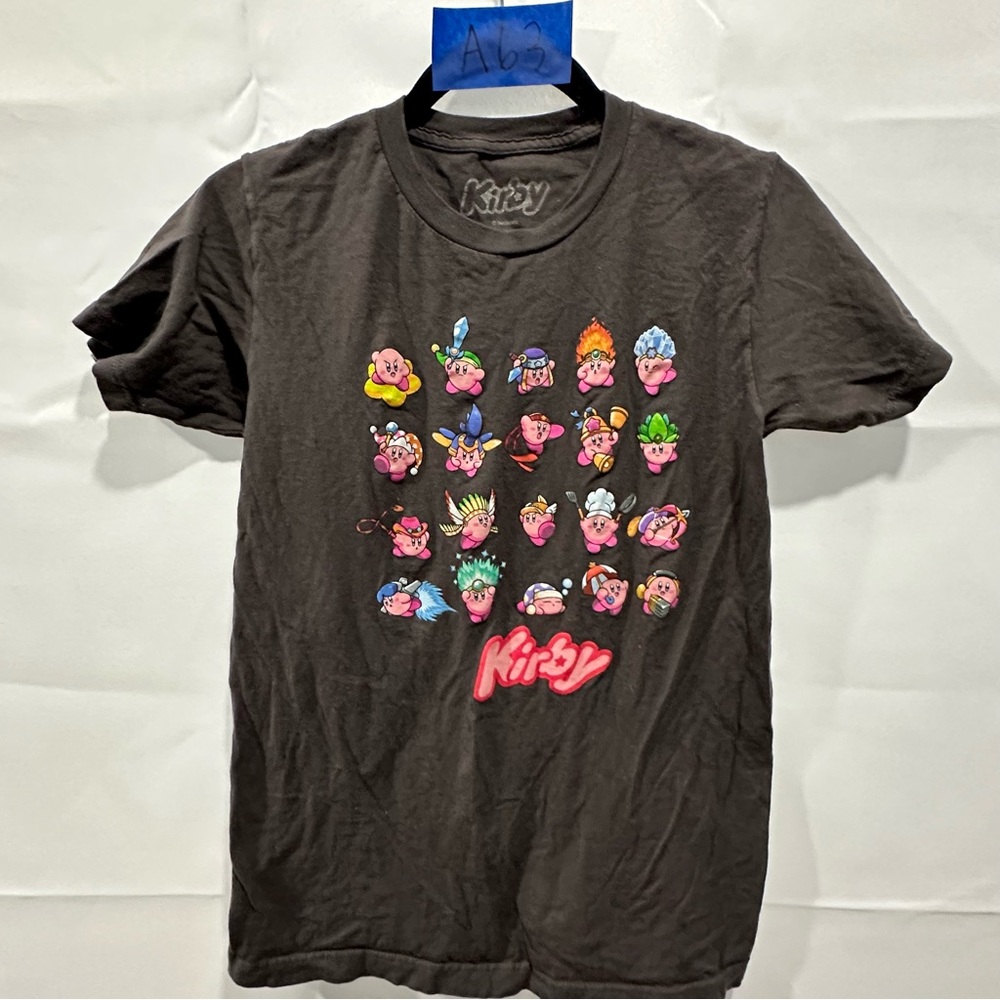 Nintendo Kirby Character Tee - Black and Pink